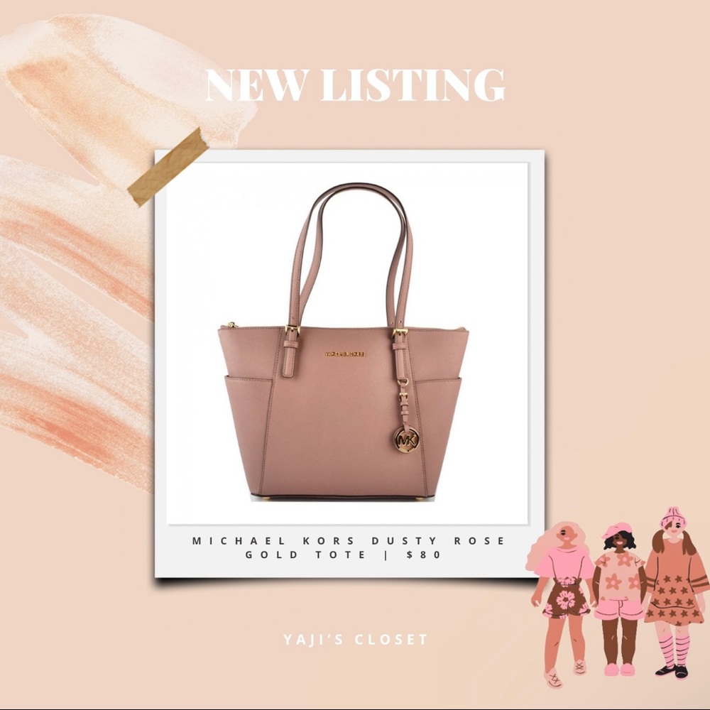 Michael Kors Dusty Rose Gold Tote